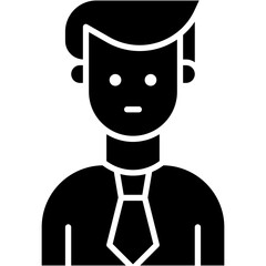 Vector Icon person, manager, user, male, account