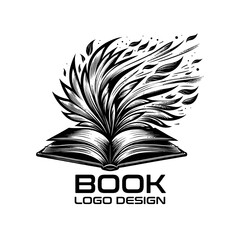 Book Vector Logo Design