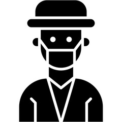 Vector Icon Physician, surgeon, doctor, male