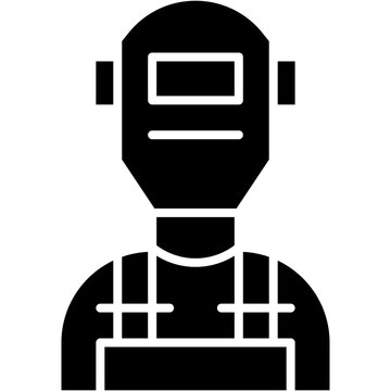 recommend clip art: Vector Icon welder, Protective gear, welder at work, worker