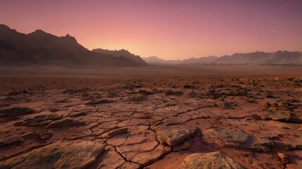 Fototapeta premium Landscape on Mars