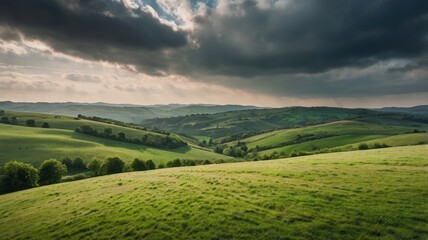 landscape with grass and sky