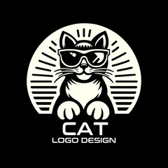 Cat Vector Logo Design