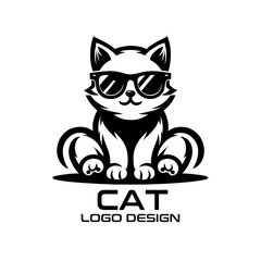 Cat Vector Logo Design