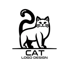 Cat Vector Logo Design