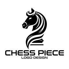 Chess Piece Vector Logo Design