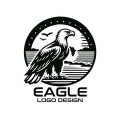 Fototapeta premium Eagle Vector Logo Design