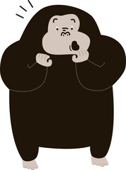 funny cartoon gorilla 