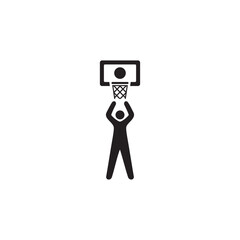 basketball icon symbol sign vector