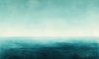 Obraz premium Blue sky over a tranquil sea.