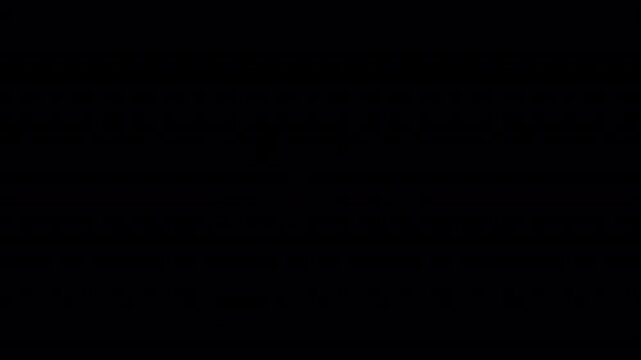 Colorful Hello Text Animation 4K On Alpha