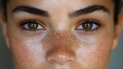 Fototapeta premium Facial treatment time-lapse video, capturing the gradual fading of melasma spots, leading to visibly clearer, more even skin in before-and-after results