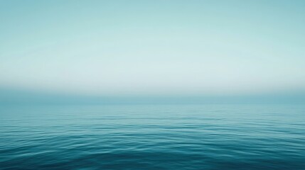 Fototapeta premium Calm Horizon Over Tranquil Ocean Surface