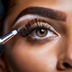 Masterful Eyebrow Grooming Close-Up Artistry