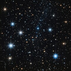 Fototapeta premium Illustrate a wide shot of a starry cosmos background