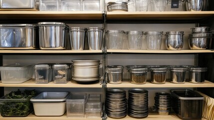 Modern Kitchen Storage Solutions in Clear Containers