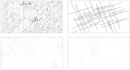 Collection of 4 grunge texture.