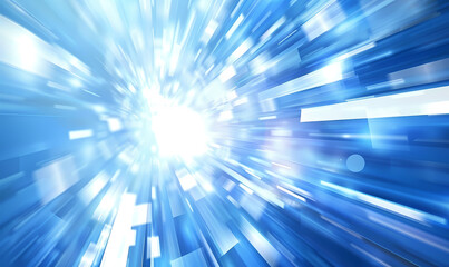 Fototapeta premium abstract blue background with rays