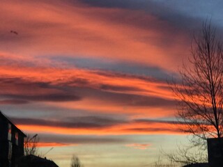 sunset in the mountains