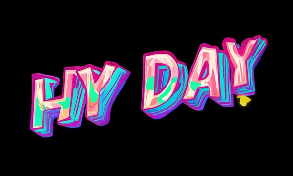 Hy day in 3d graphic style