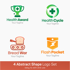 Abstract Logo Template Set. Good for Business, Agency, Community and Organization