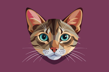Fototapeta premium illustration of a cat