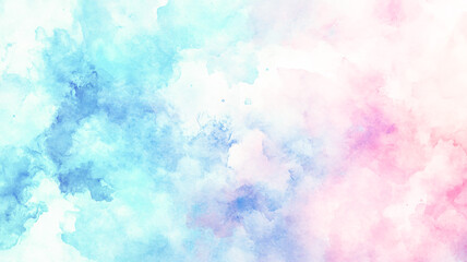 Abstract Blue Pastel Watercolor: Artistic Dye and Paint Effects for Fashionable Watercolour Design Prints background 