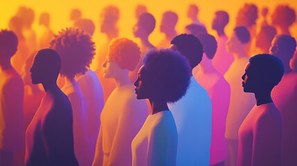 An image depicting the effects of discrimination on marginalized communities.