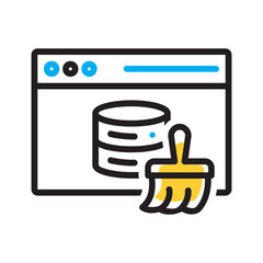 Vector multicolor icon for Cache