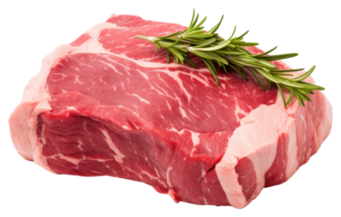 PNG Fresh raw Chuck Eye Roast Chuck Cut steak beef meat.