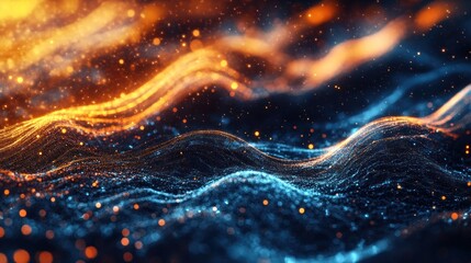 Obraz premium Abstract Digital Landscape
