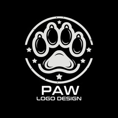 Paw Vector Logo Design