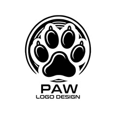 Paw Vector Logo Design