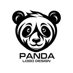 Panda Vector Logo Design 
