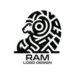 Ram Goat Logo Design 2