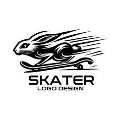 Skater Vector Logo Design