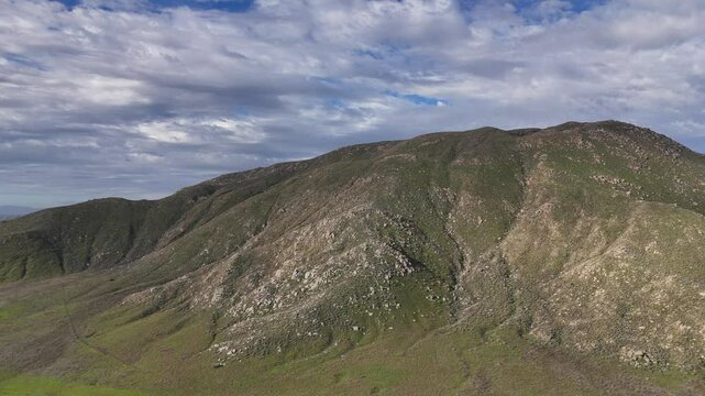 Aerial View of Mountains near Lake Perris, Riverside County, California