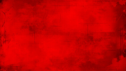 Red textured concrete grunge wall background. Horizontal view grunge texture.