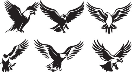 Eagle Vector icon set 