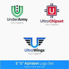 Alphabet Logo Template Set. Good for Business, Agency, Community and Organization
