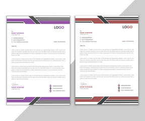 Corporate Letterhead template, creative design template