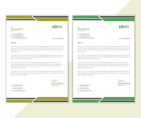 Corporate Letterhead template, creative design template