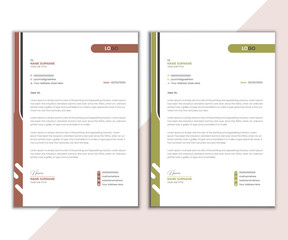 Corporate Letterhead template, creative design template