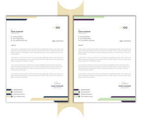 Corporate Letterhead template, creative design template