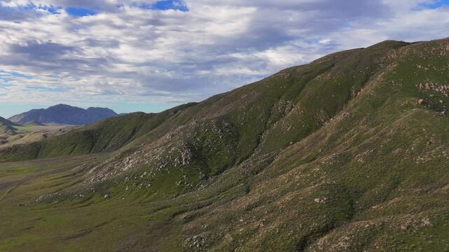 Time Lapse of Clouds over Mountains near Lake Perris, Riverside County