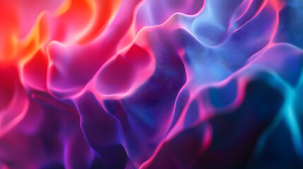 Obraz premium Vibrant abstract design featuring complementary colors, intricate textures, dynamic composition, immersive visual experience, digital artistry