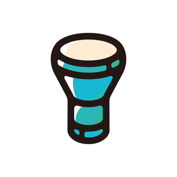 recommend clip art: Goblet drum outline icon for graphic design, apps and websites