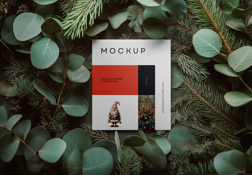 Christmas Greeting Card Mockup Generated with AI