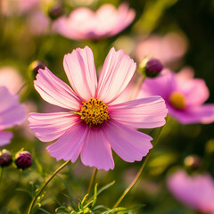 pink cosmos flower