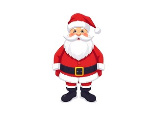 Fototapeta premium santa claus isolated on white